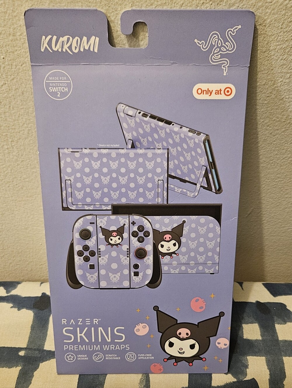 Razer Kuromi Lavender Purple Nintendo Switch 2 Skin Wrap